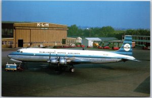 Airplane Douglas DC-7C/F PH-DSE c/n 45184/816 of KLM Royal Dutch Postcard