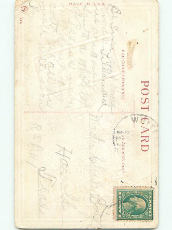 Divided-Back THANKSGIVING SCENE Great Postcard AA0711