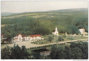 Aerial View, Mary´s Hill Home, Mother of Sorrows Shrine, Mabou, Nova Scotia,...