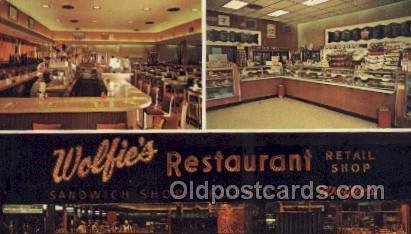 St Petersburg Florida USA Wolfies Restaurant Unused 