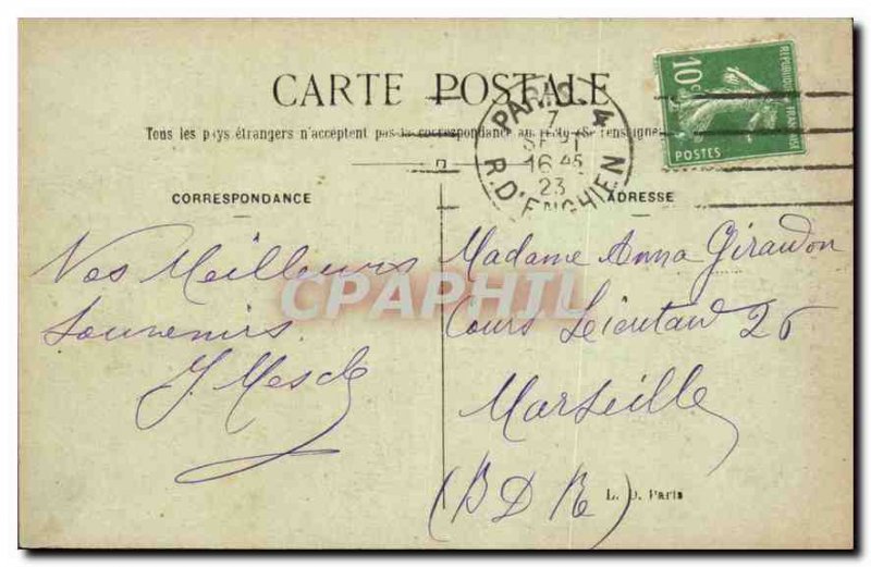 Postcard Old Paris Pantheon