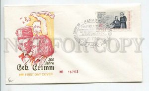447988 GERMANY 1985 year FDC Brothers Grimm storytellers