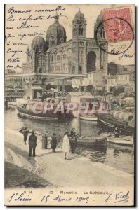 Old Postcard Marseille La Cathedrale