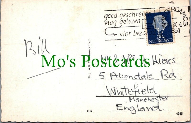 Netherlands Postcard - Greetings From Amsterdam RS29018