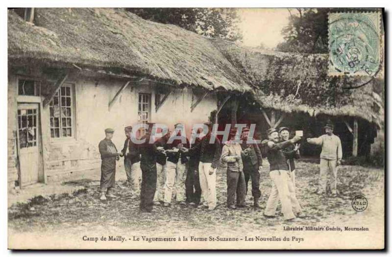 Old Postcard Camp de Mailly The postman has firm Ste Suzanne The new country ...