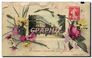 Old Postcard Paris Boulevard Poissonniere