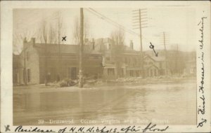 Wheeling WV Cancel 1907 Flood Corner Virginia & Zane Sts. Real Photo Postcard