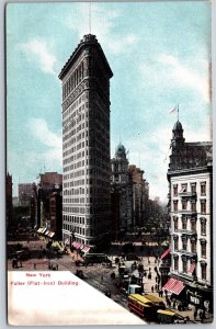 Vtg New York CIty NY Fuller Flat Iron Building 1910s Old View Postcard