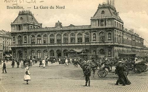 Belgium - Brussells, La Gare du Nord (North Railroad Station)