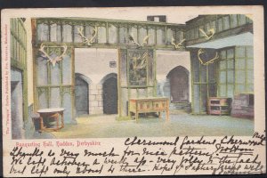Derbyshire Postcard - Banqueting Hall, Haddon   A9971