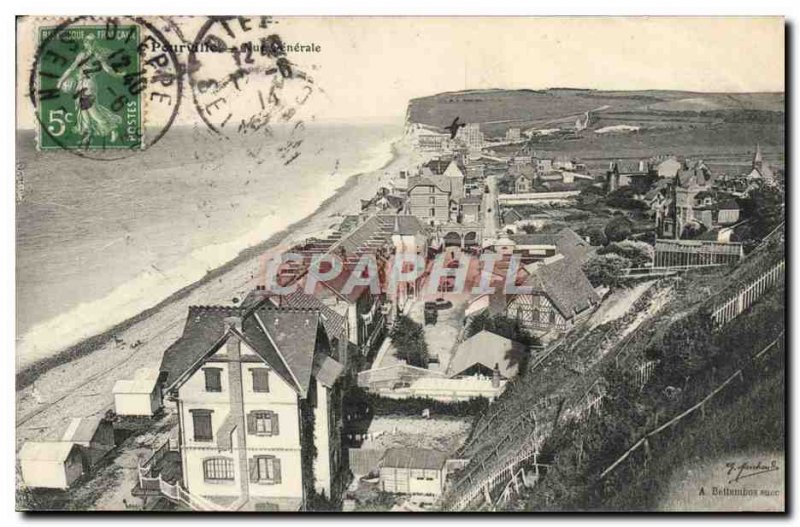 Old Postcard Pourville General view