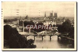 Paris - 4 - Notre Dame - La Cite - Bridges Old Postcard