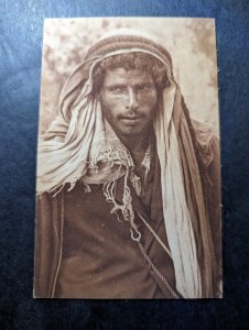 Mint Palestine Judaica Postcard A Bedouin in his happy mood Jerusalem