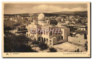 Old Postcard Bizerte Tunisia General view and I City Hotel