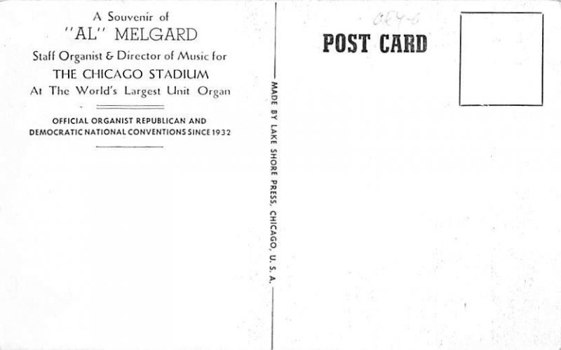 Al Melgard Chicago Stadium, USA Unused 