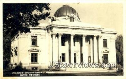 Real Photo - Washoe County Court House in Reno, Nevada