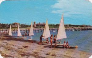 Massachusetts Cape Cod Getting Ready For A Sailboat Race On Cape Cod