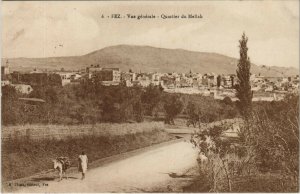 PC CPA JUDAICA, MOROCCO, FEZ, QUARTIER DU MELLAH, Vintage Postcard (b25371)