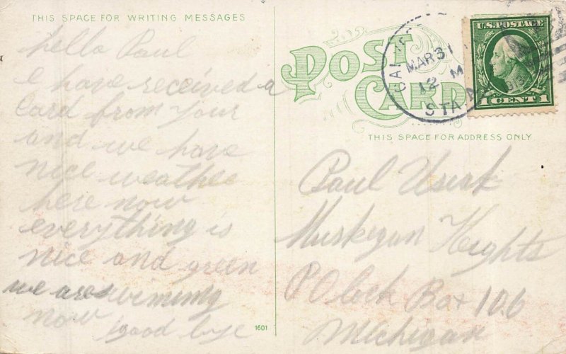 Vintage Galveston Sea Wall Texas Divided Back Postcard 1907-1915