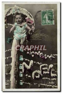 Old Postcard Fantasy Children Doll Merry Christmas