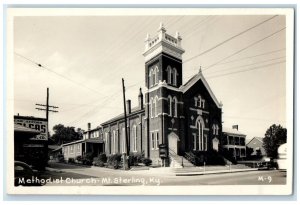 c1940's Methodist Chruch Car Mt. Sterling Kentucky KY Cline RPPC Photo Postcard