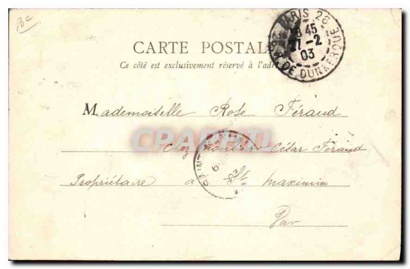 Old Postcard Bois de Boulogne Skating on the lake