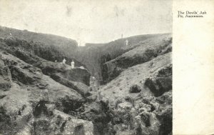 Ascension Island, The Devils' Ash Pit (1920s) Postcard 