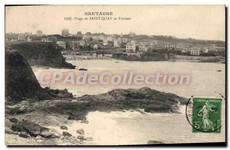 Old Postcard SAINT-QUAY-PORTRIEUX Beach of Saint-Quay