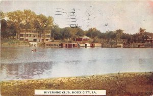 Sioux City Iowa 1910 Postcard Riverside Club