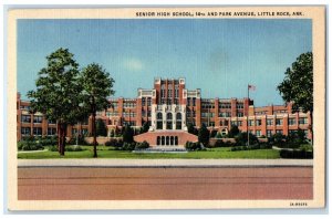 1943 Senior High School Building Little Rock Arkansas AR Posted Vintage Postcard