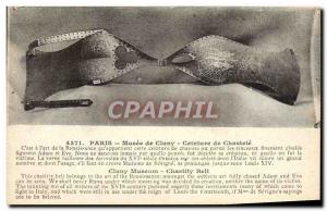 Postcard Old Woman Nude erotic Musee de Cluny Paris chastity belt