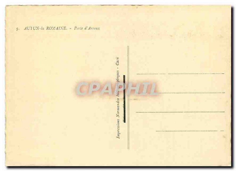 Modern Postcard Autun the Roman Gate Arroux