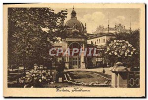 Old Postcard Wiesbaden Kochbrunnen