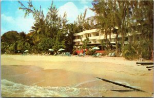 Barbados W.I St. James Bella Beach Tropicana Hotel Vintage Postcard C195