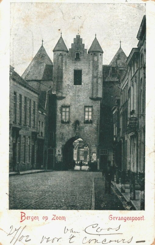 Netherlands Bergen op Zoom Gevangenpoort Vintage Postcard 04.20