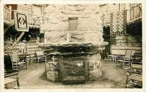 CO, Echo Lake, Colorado, RPPC, Lodge, Great Fireplace