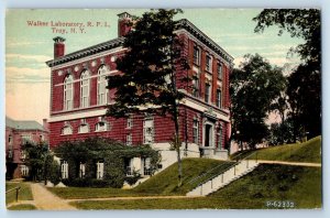 Troy New York NY Postcard Walker Laboratory RPI Exterior Building c1910 Vintage