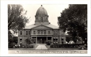 Real Photo Postcard Renville County Court House in Olivia, Minnesota