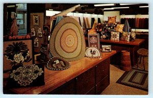 GUILD, New Hampshire NH ~ DORR MILL STORE Hooked & Braided Rugs c1970s Postcard