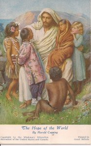 Jesus with Little Children of the World, US Canada Missionary Soc 1910 Religious
