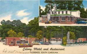 South Carolina  Florence    Colony Motel and Restaurant