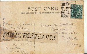 Genealogy Postcard - Woollatt - Beauvais, Dilton Hill, Surbiton, Surrey  7783A