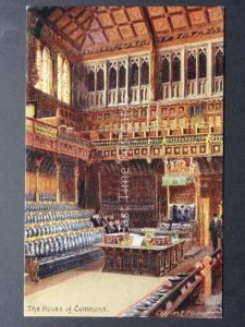 London: The House of Commons by Raphael Tuck No.7906 - Old PC Art by C. Flowers