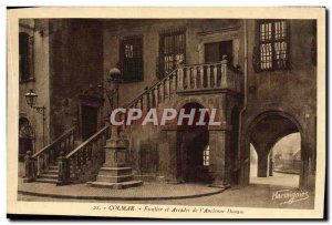 Old Postcard Colmar Staircase And Arcades From & # 39Ancienne Customs