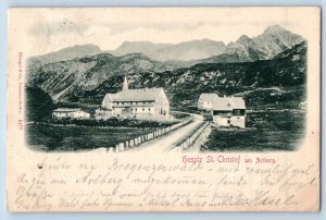 St Anton am Arlberg Austria Postcard Hospice St. Christoph Am Arlberg 1900