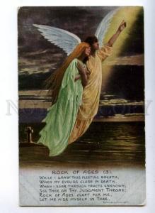 3161301 HYMN Rock of Ages ANGEL Winged Vintage Bamfprth PC