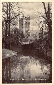 BR94500 st john s chapel from the river cambridge   uk