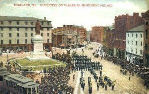 Policemen on Parade in Portland, Maine