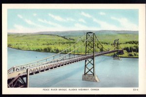 Canada BC Peace River Bridge, Alaska Highway by Valentine-Black WB