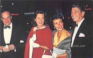 Ronald Reagan, Edgar Bergen and their Wives, Hollywood Premiere Movie Unused 
